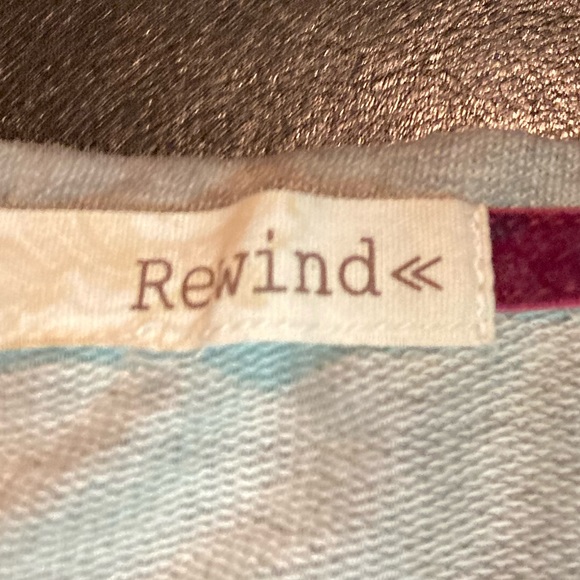 Ladies Size Small Rewind Gray and White Lace  Sweatshirt - Picture 4 of 10